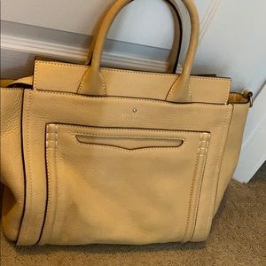 kate spade tan bag with attachable strap!